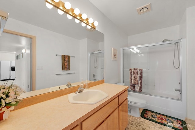 3607 Walthew Dr SE, Lacey, WA 98503 - bathroom with vanity and combined bath / shower with glass door