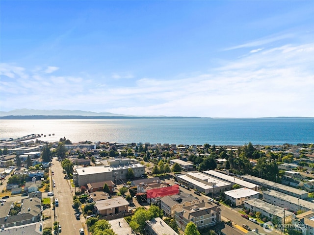 616 Glen St Unit 101, Edmonds, WA 98020 - aerial view of a water and mountain view