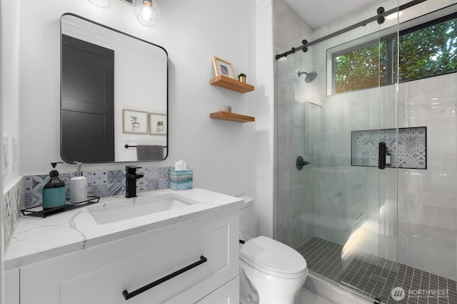 3705 N 18th St, Tacoma, WA 98406 - full bathroom featuring vanity and a shower stall