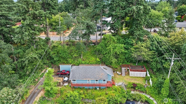 7445S Pine St, Tacoma, WA 98409 - view of subject property with a heavily wooded area
