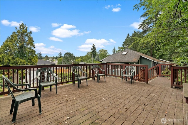 7445S Pine St, Tacoma, WA 98409 - view of wooden terrace