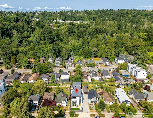 5427 25th Ave SW, Seattle, WA 98106 - aerial overview of property's location featuring nearby suburban area and a forest