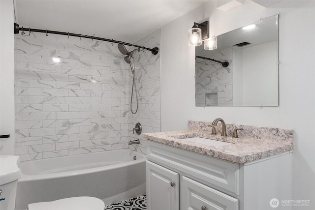 212 Euclid Ave, Shelton, WA 98584 - bathroom with vanity and tub / shower combination