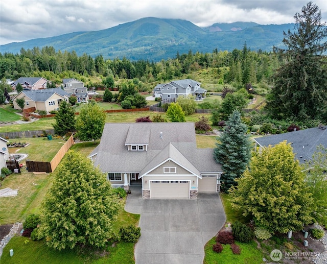 24210 Nookachamp Hills Dr, Mount Vernon, WA 98274 - view from above of property featuring mountains