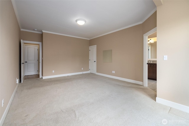 24210 Nookachamp Hills Dr, Mount Vernon, WA 98274 - spare room featuring light colored carpet and ornamental molding