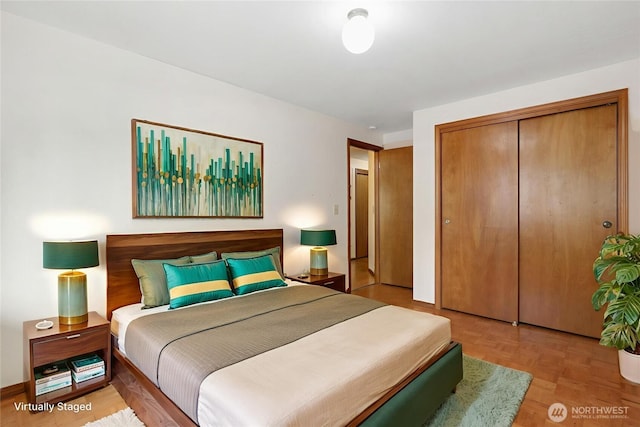 6425 Miner Dr SW, Tumwater, WA 98512 - bedroom with a closet and baseboards
