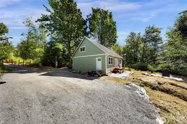 2927 Youngs Rd, Custer, WA 98240 - view of property exterior with board and batten siding and entry steps