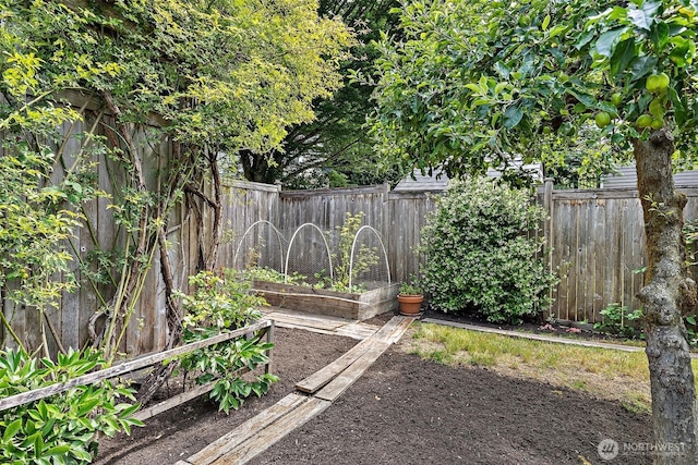 734 N 75th St, Seattle, WA 98103 - fenced backyard with a vegetable garden