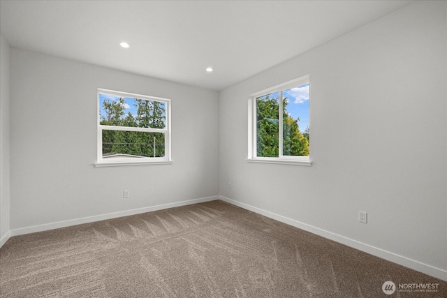 4955 Henley St, Blaine, WA 98230 - spare room featuring carpet and recessed lighting