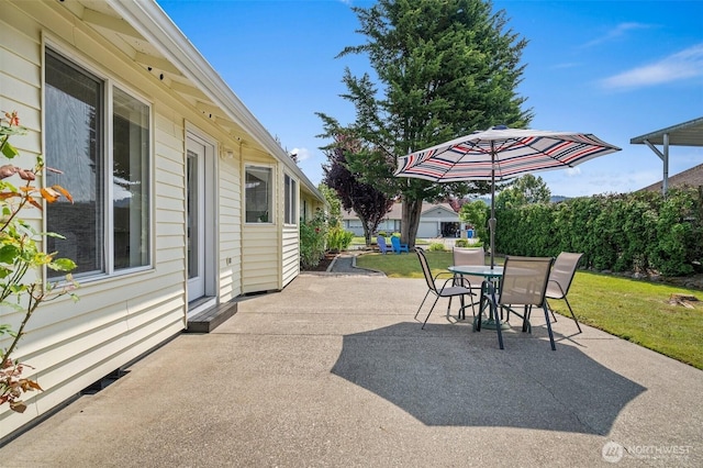 15120 61st St E, Sumner, WA 98390 - view of patio / terrace featuring outdoor dining area