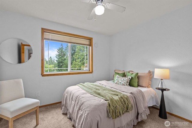 1802 Zephyr Ln NW, Silverdale, WA 98383 - bedroom with carpet flooring and a ceiling fan