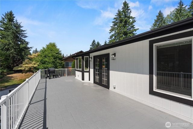 8209 188th Ave E, Bonney Lake, WA 98391 - view of patio / terrace featuring french doors