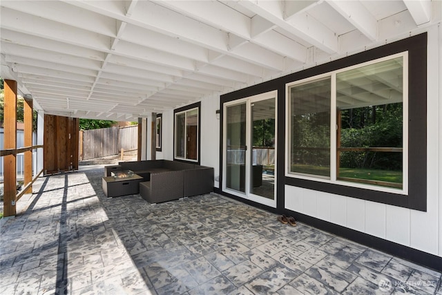 8209 188th Ave E, Bonney Lake, WA 98391 - view of patio / terrace with an outdoor living space