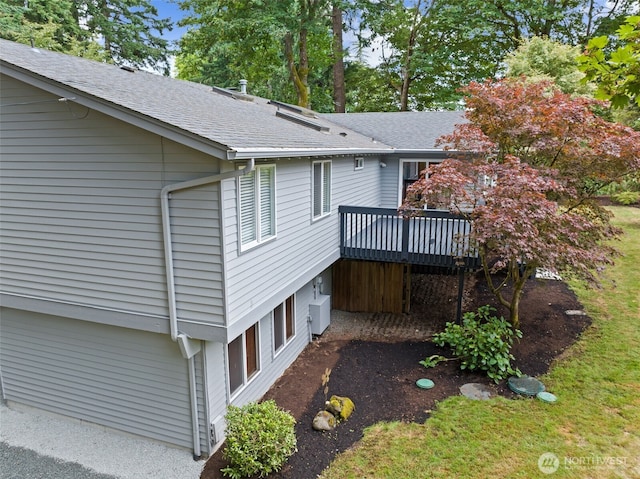 20801 Marine View Dr SW, Normandy Park, WA 98166 - rear view of house with a deck and roof with shingles