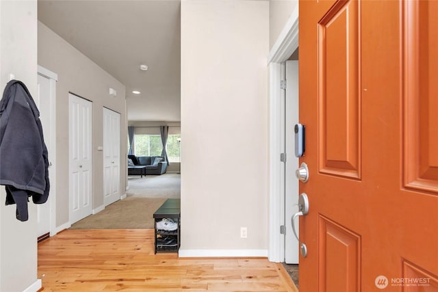 6237 Wesley Pl SE, Auburn, WA 98092 - foyer entrance with light wood-style floors and recessed lighting
