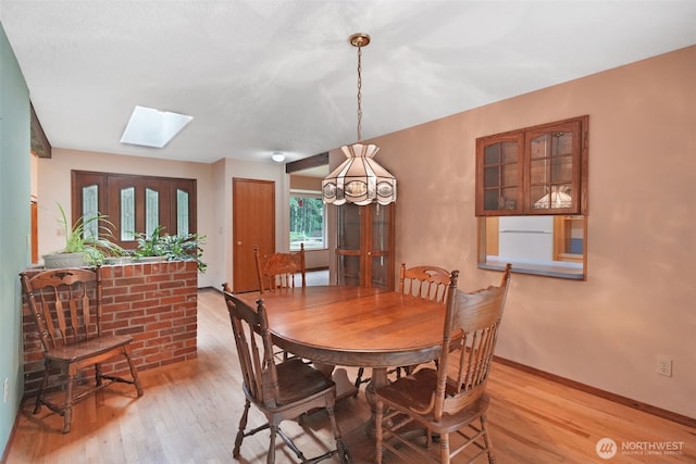 1931B State Route 505, Toledo, WA 98591 - dining space featuring light wood finished floors and a skylight