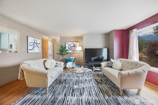650 Elwell Ave, Darrington, WA 98241 - living room with wood finished floors and baseboards