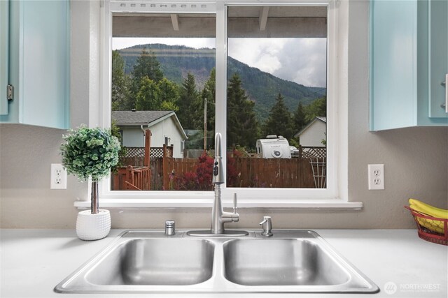 650 Elwell Ave, Darrington, WA 98241 - kitchen view of a mountainous background and light countertops