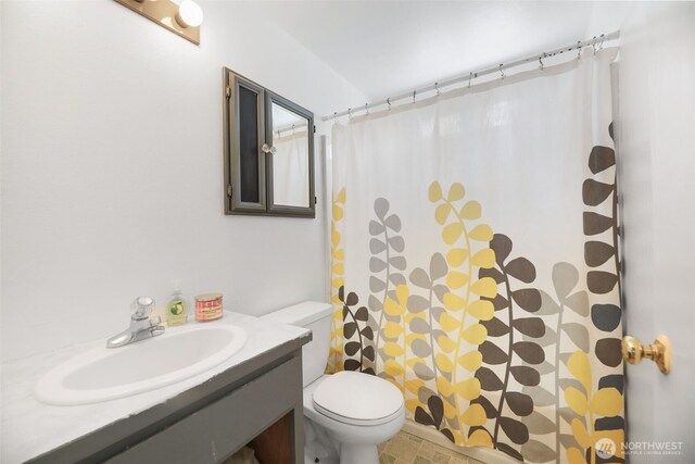 650 Elwell Ave, Darrington, WA 98241 - bathroom featuring vanity and a shower with curtain