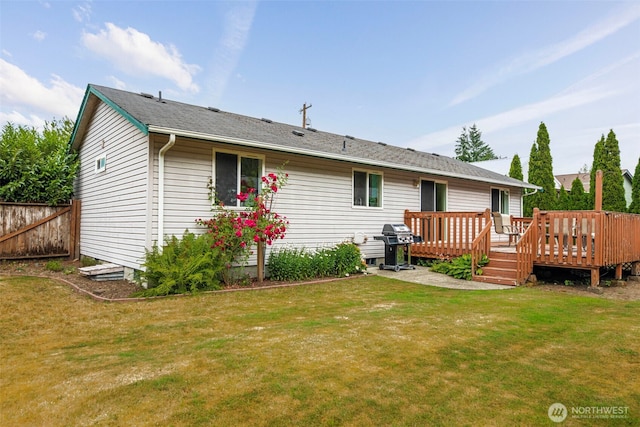 650 Elwell Ave, Darrington, WA 98241 - back of property featuring a wooden deck
