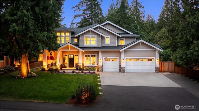 1709 223rd Ave SE, Sammamish, WA 98075 - craftsman house with driveway and stone siding