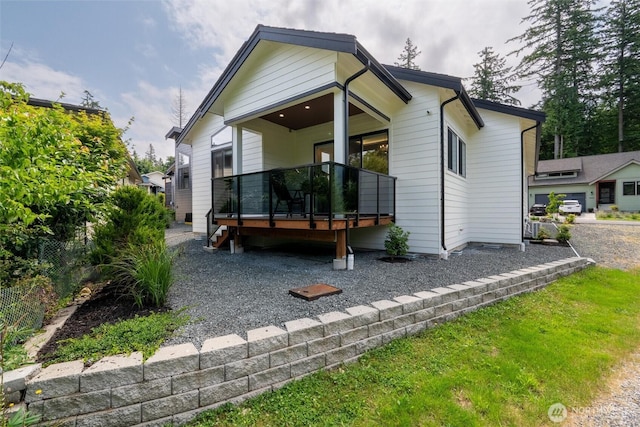 9051 Sea Mist Ln, Blaine, WA 98230 - contemporary home featuring a deck