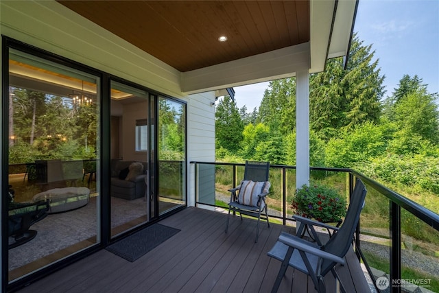 9051 Sea Mist Ln, Blaine, WA 98230 - view of wooden deck