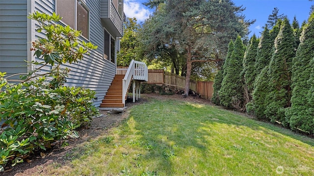 12607 SE 255th Pl, Kent, WA 98030 - view of yard featuring stairs