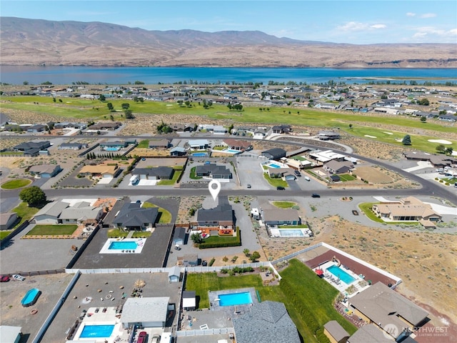 409 Davidson Blvd SW, Mattawa, WA 99349 - aerial perspective of suburban area featuring a water and mountain view