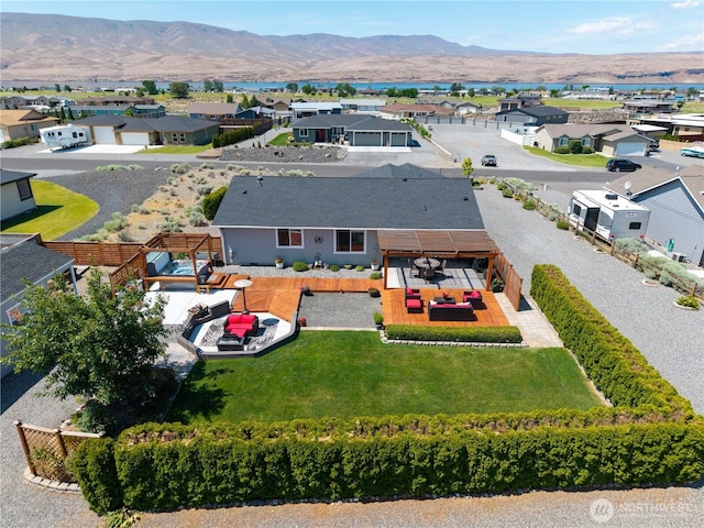 409 Davidson Blvd SW, Mattawa, WA 99349 - aerial view of residential area featuring a mountainous background