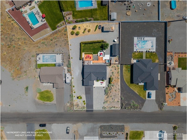 409 Davidson Blvd SW, Mattawa, WA 99349 - drone / aerial view of a pool