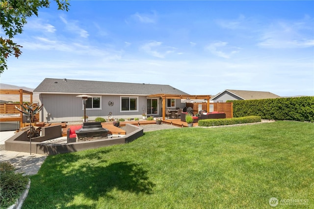 409 Davidson Blvd SW, Mattawa, WA 99349 - back of property with an outdoor living space and a patio