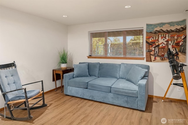 2337 NW 194th Pl, Shoreline, WA 98177 - living room featuring wood finished floors and recessed lighting