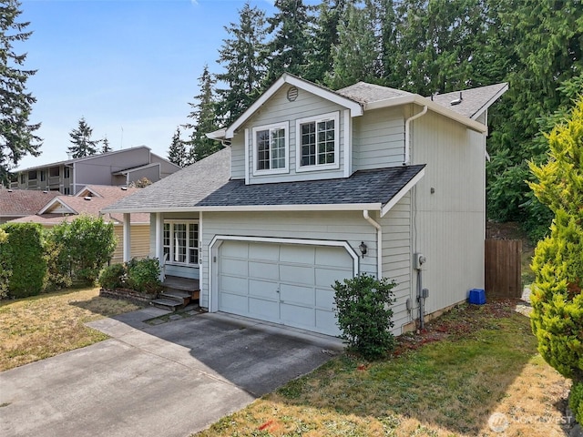 1810 S Tyler St, Tacoma, WA 98405 - traditional home featuring a shingled roof, driveway, and an attached garage