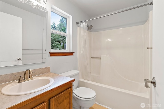 1810 S Tyler St, Tacoma, WA 98405 - full bathroom featuring vanity and shower / bath combination with curtain