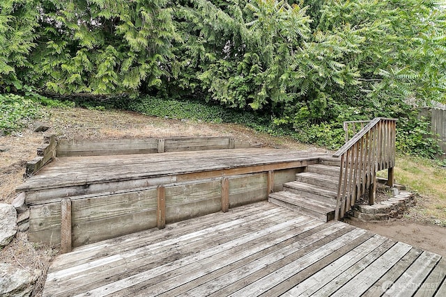 1810 S Tyler St, Tacoma, WA 98405 - wooden terrace with stairs