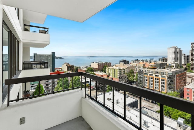 2201 3rd Ave Unit 1404, Seattle, WA 98121 - balcony featuring a city view and a water view