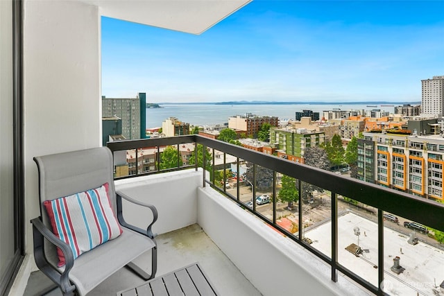 2201 3rd Ave Unit 1404, Seattle, WA 98121 - balcony with a city view and a water view