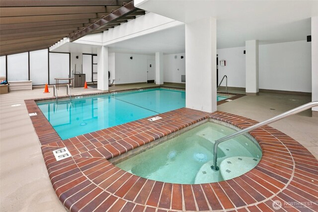 2201 3rd Ave Unit 1404, Seattle, WA 98121 - indoor pool with a hot tub