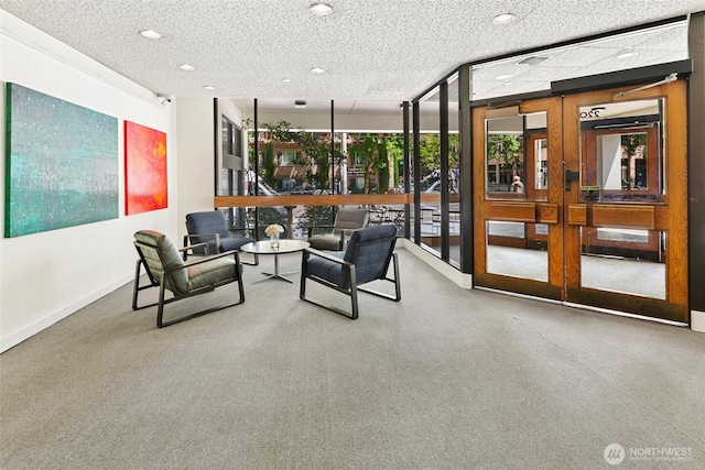 2201 3rd Ave Unit 1404, Seattle, WA 98121 - lobby with recessed lighting and a textured ceiling