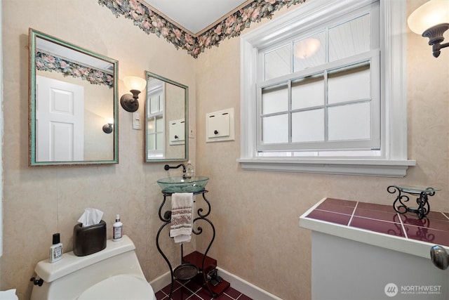 444 Washington St, Walla Walla, WA 99362 - half bathroom with toilet and baseboards