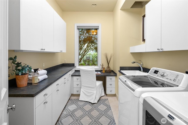 1510 38th Ave E, Seattle, WA 98112 - washroom with cabinet space and separate washer and dryer