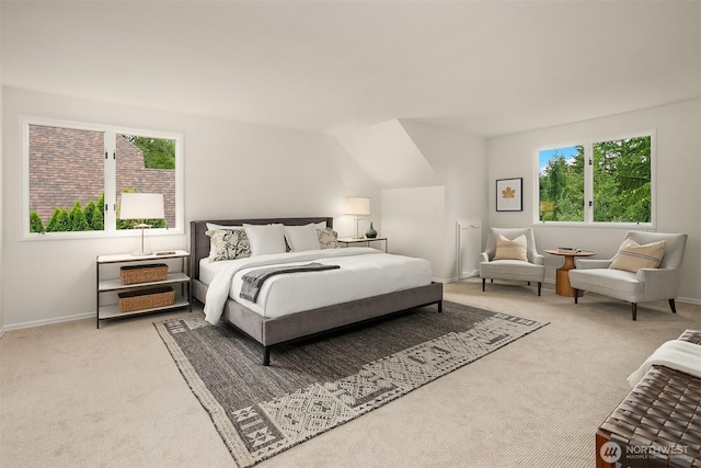 2534 Medina Cir, Medina, WA 98039 - bedroom featuring carpet and multiple windows