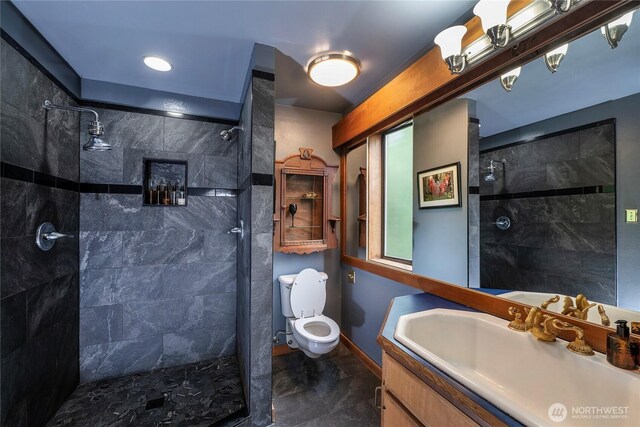 4722 53rd Ave SW, Seattle, WA 98116 - full bath with vanity and a tile shower