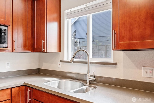 3017 Government Way, Seattle, WA 98199 - kitchen with a sink and stainless steel microwave