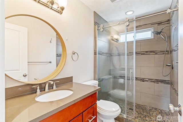 3017 Government Way, Seattle, WA 98199 - bathroom featuring vanity and a shower stall