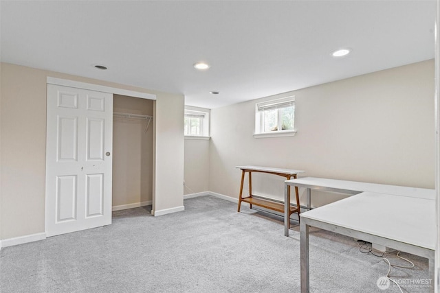 3017 Government Way, Seattle, WA 98199 - unfurnished office with carpet flooring and recessed lighting