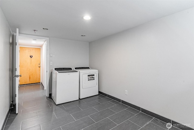 3017 Government Way, Seattle, WA 98199 - laundry room featuring washing machine and dryer and recessed lighting