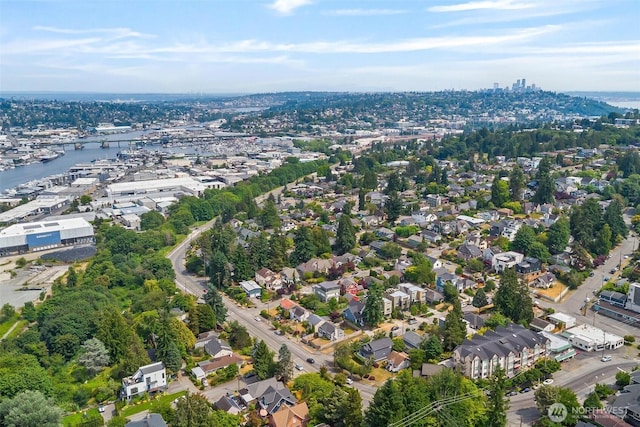 3017 Government Way, Seattle, WA 98199 - aerial view of property and surrounding area with a nearby body of water