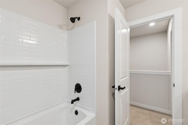 16723 Alderwood Mall Pkwy Unit C6, Lynnwood, WA 98037 - bathroom with bathtub / shower combination and baseboards